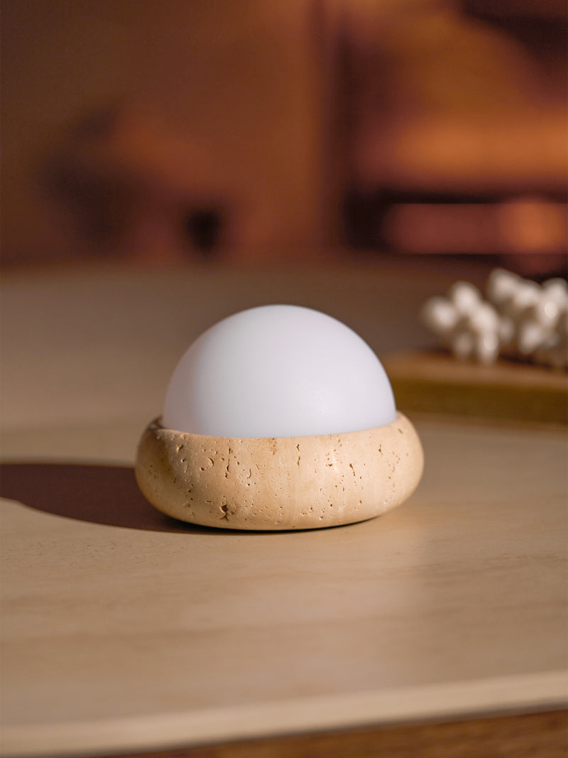 Mini Maga Travertine Table Lamp