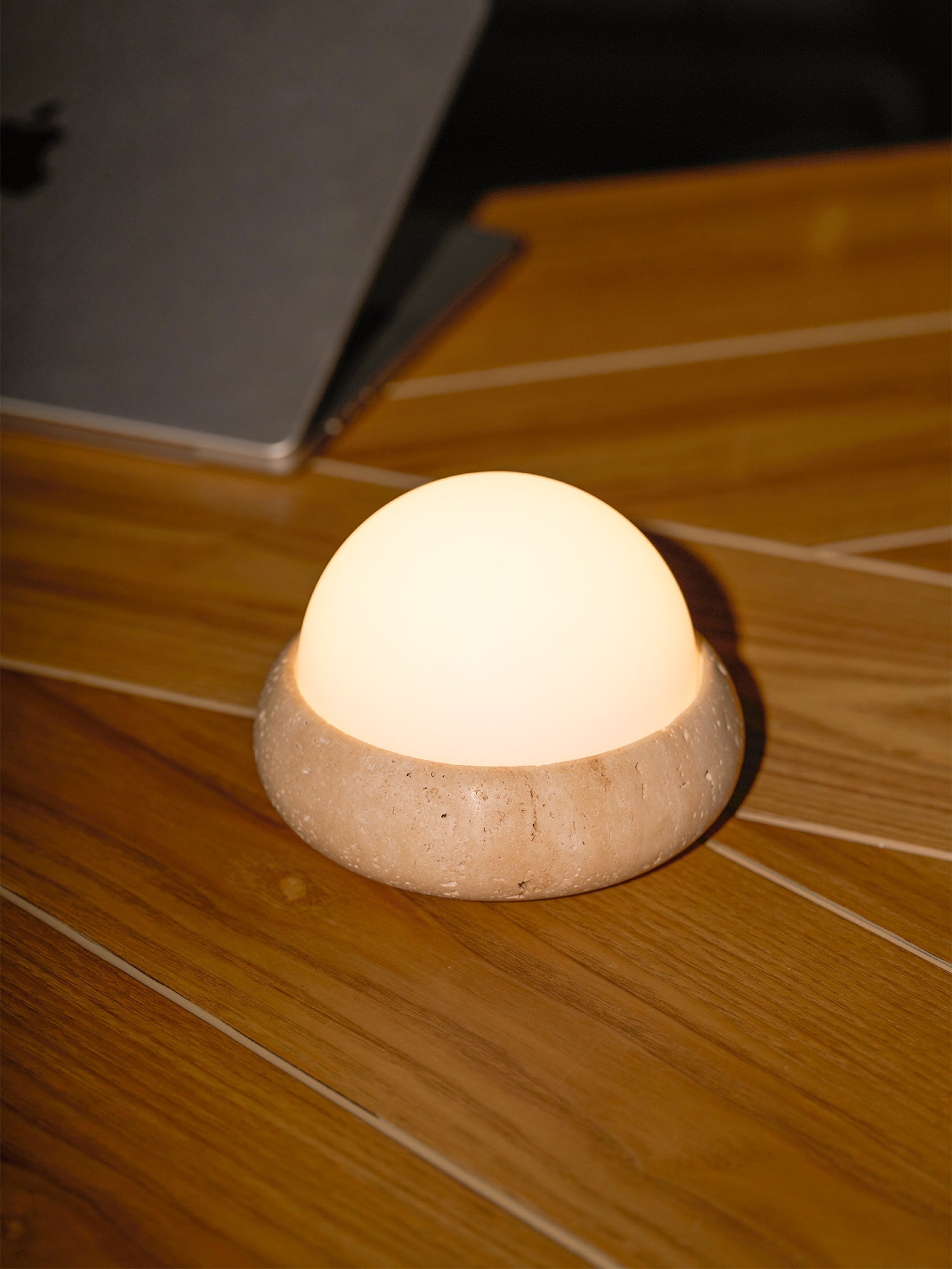 Mini Maga Travertine Table Lamp