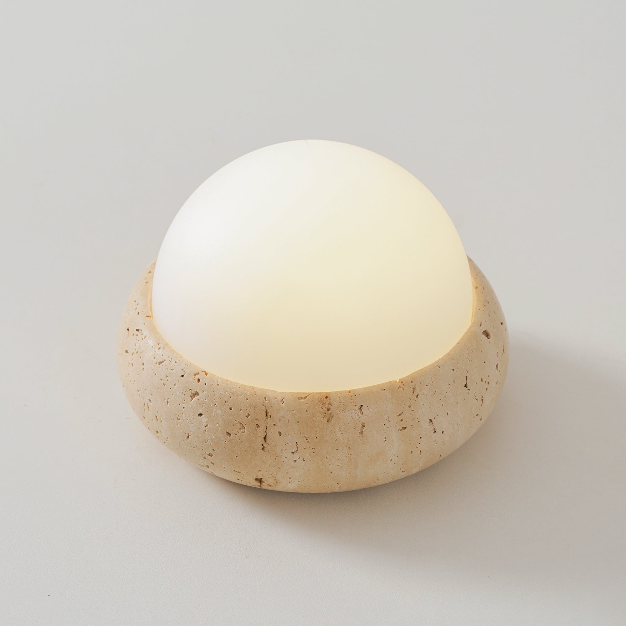 Mini Maga Travertine Table Lamp