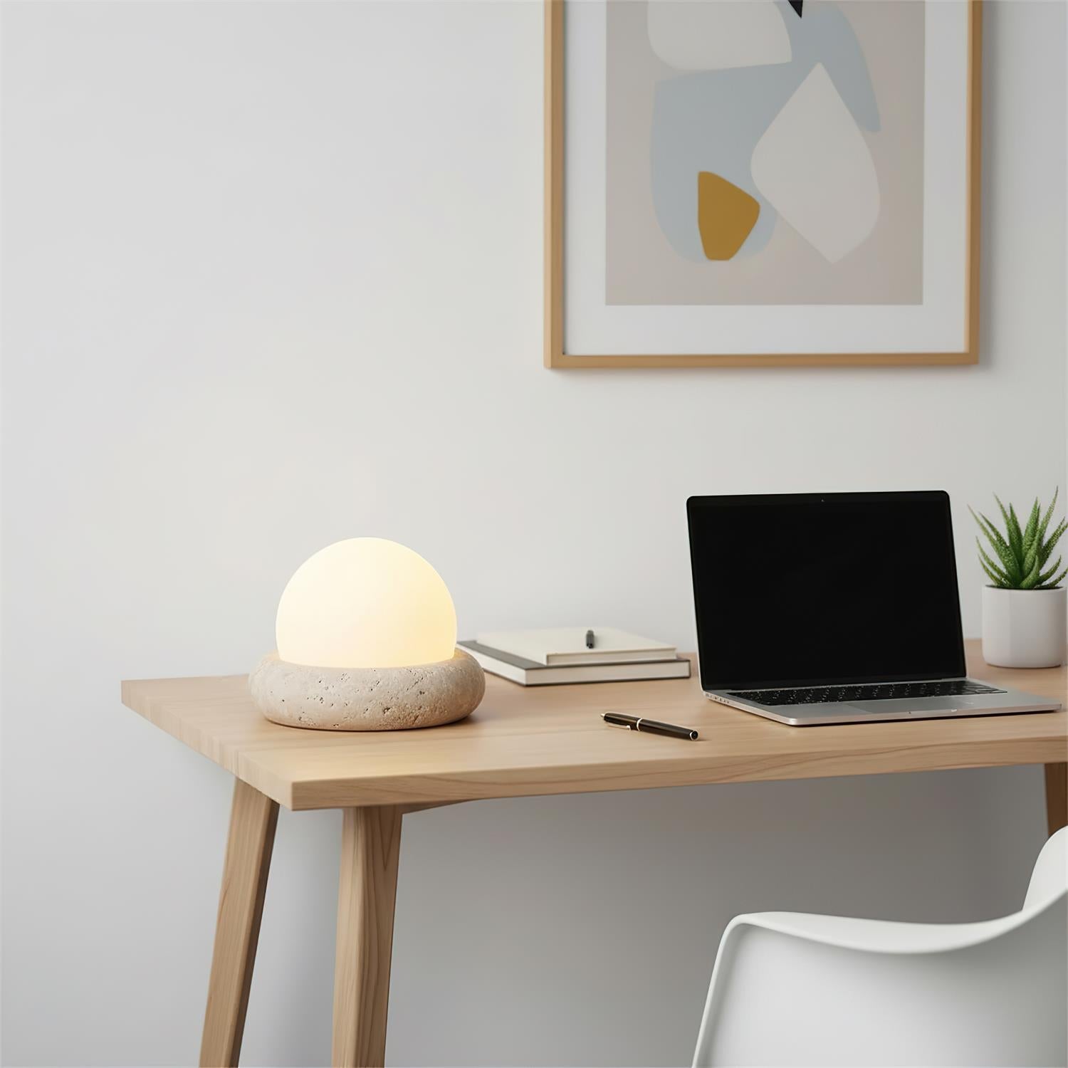 Mini Maga Travertine Table Lamp
