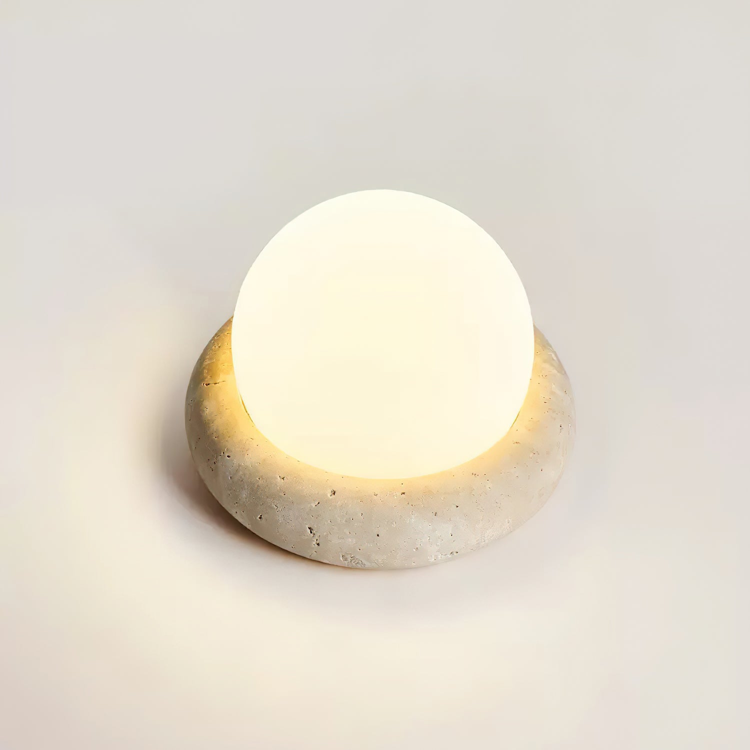 Mini Maga Travertine Table Lamp