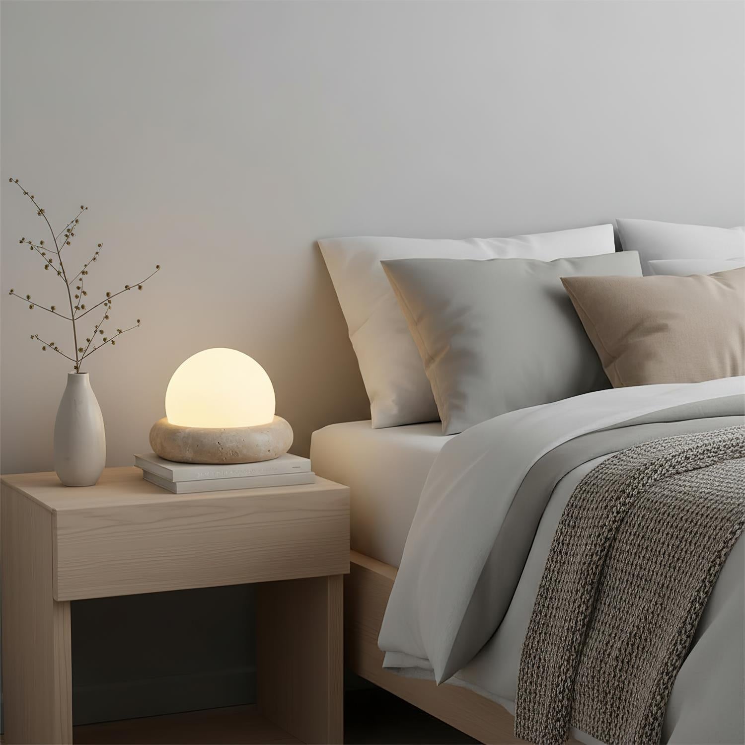 Mini Maga Travertine Table Lamp
