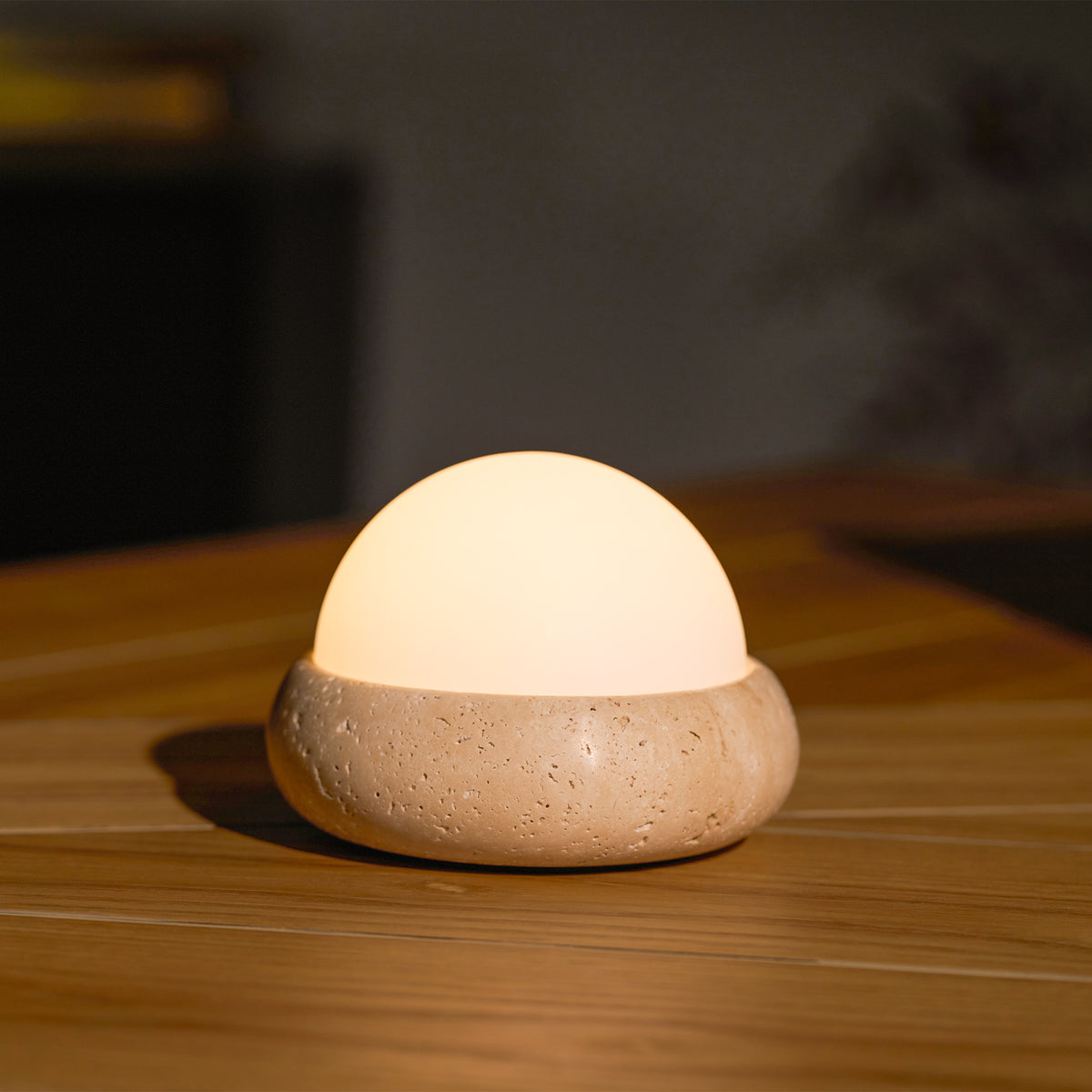 Mini Maga Travertine Table Lamp