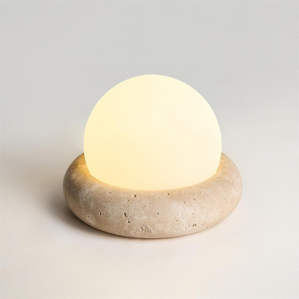 Mini Maga Travertine Table Lamp