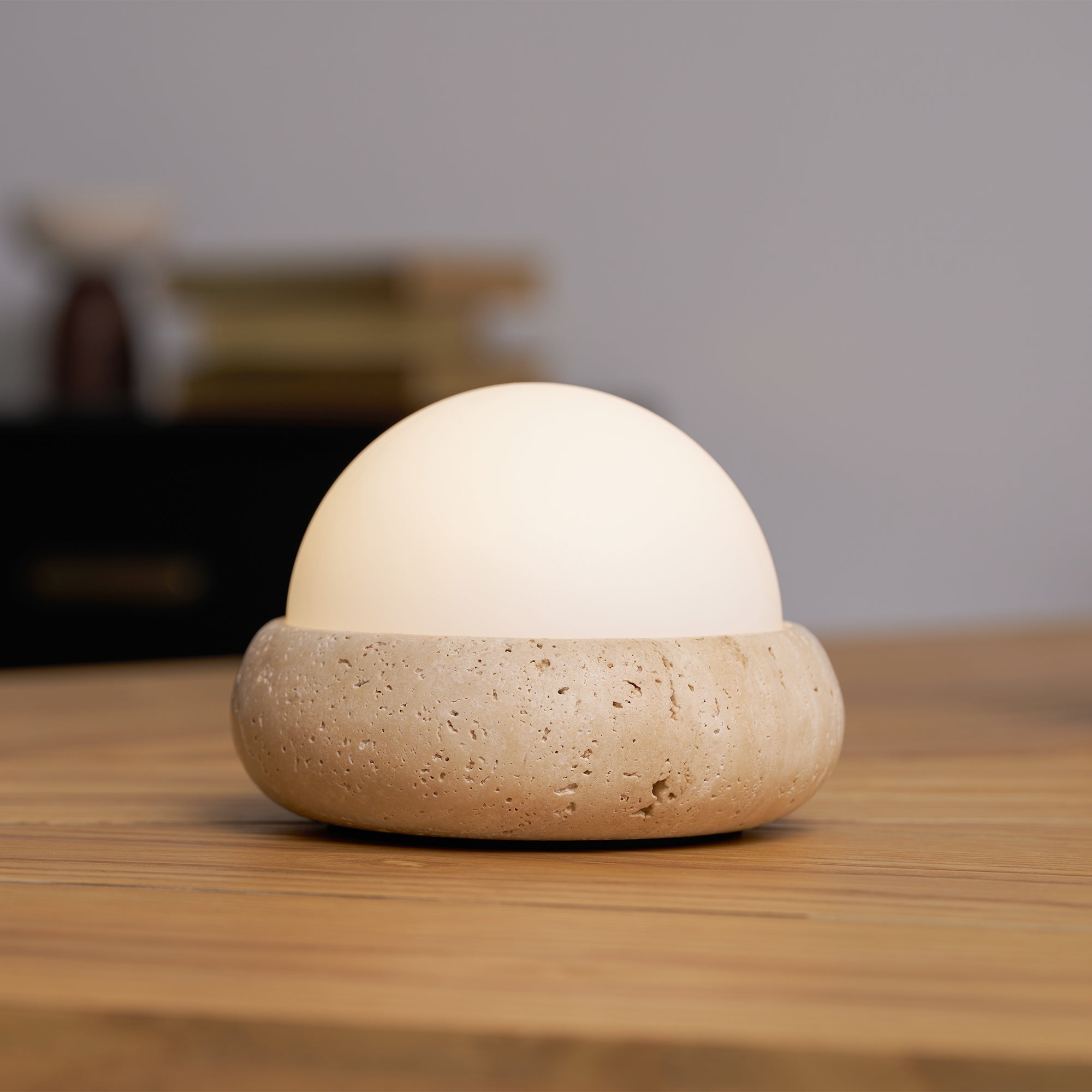Mini Maga Travertine Table Lamp
