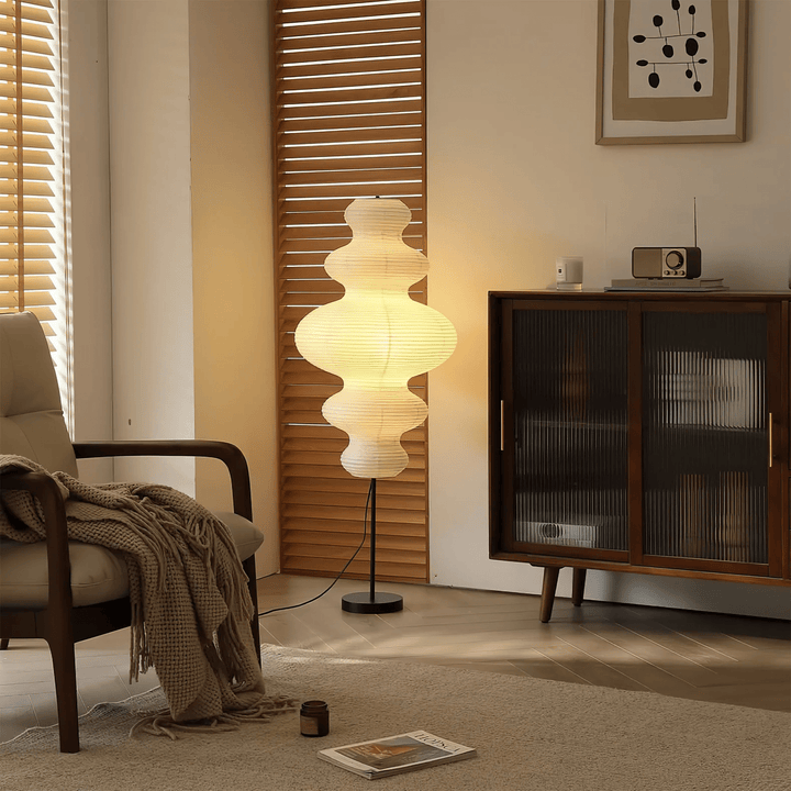 Chigiri Paper Tower Floor Lamp