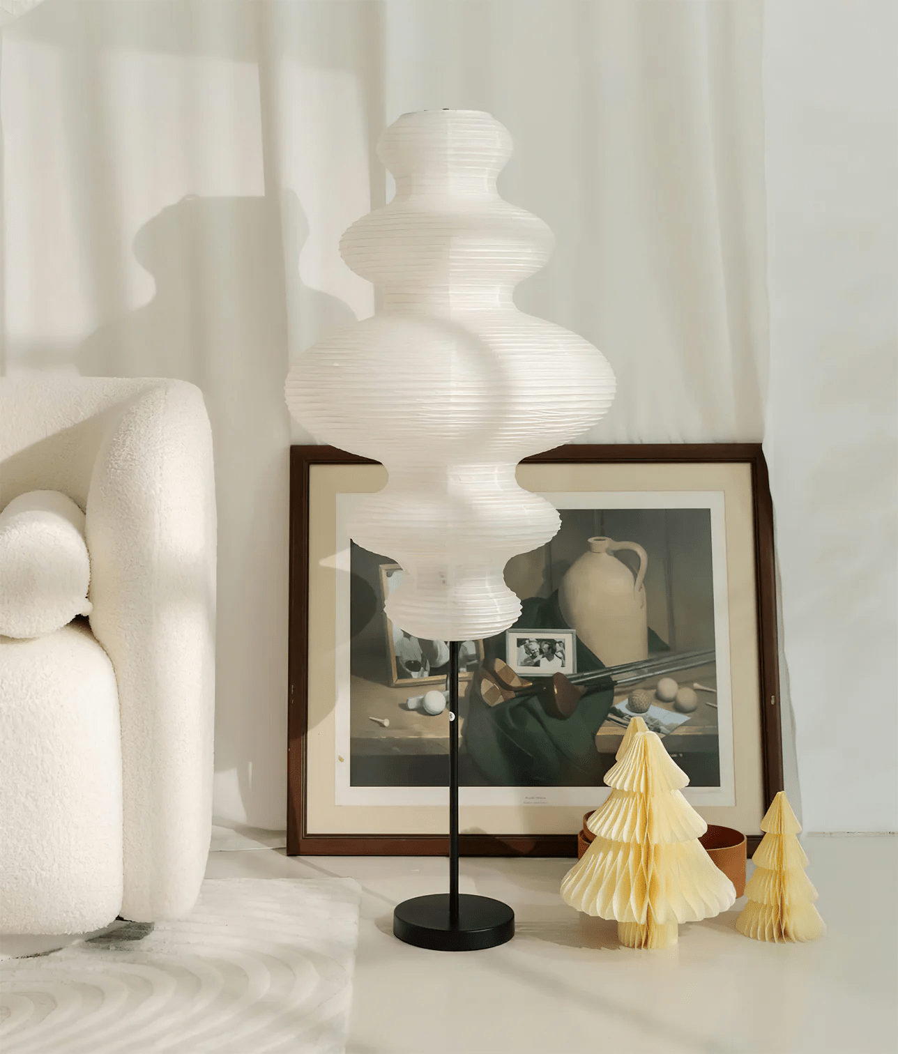 Chigiri Paper Tower Floor Lamp