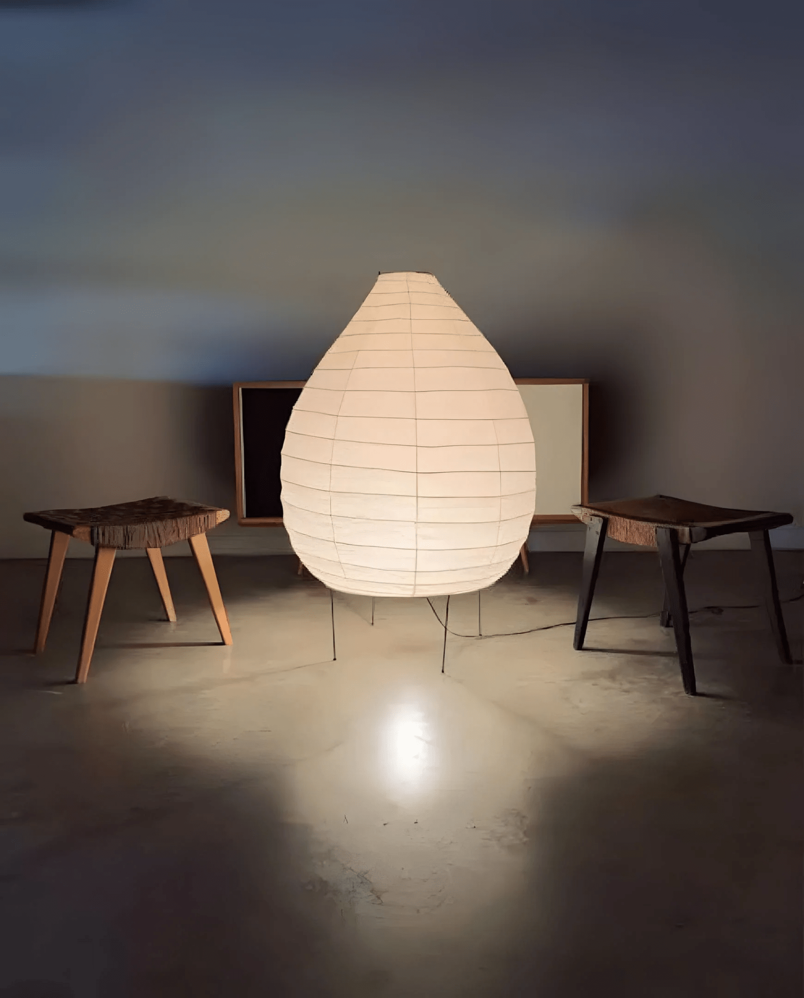 Moriha Rice Paper Lantern Floor Lamp