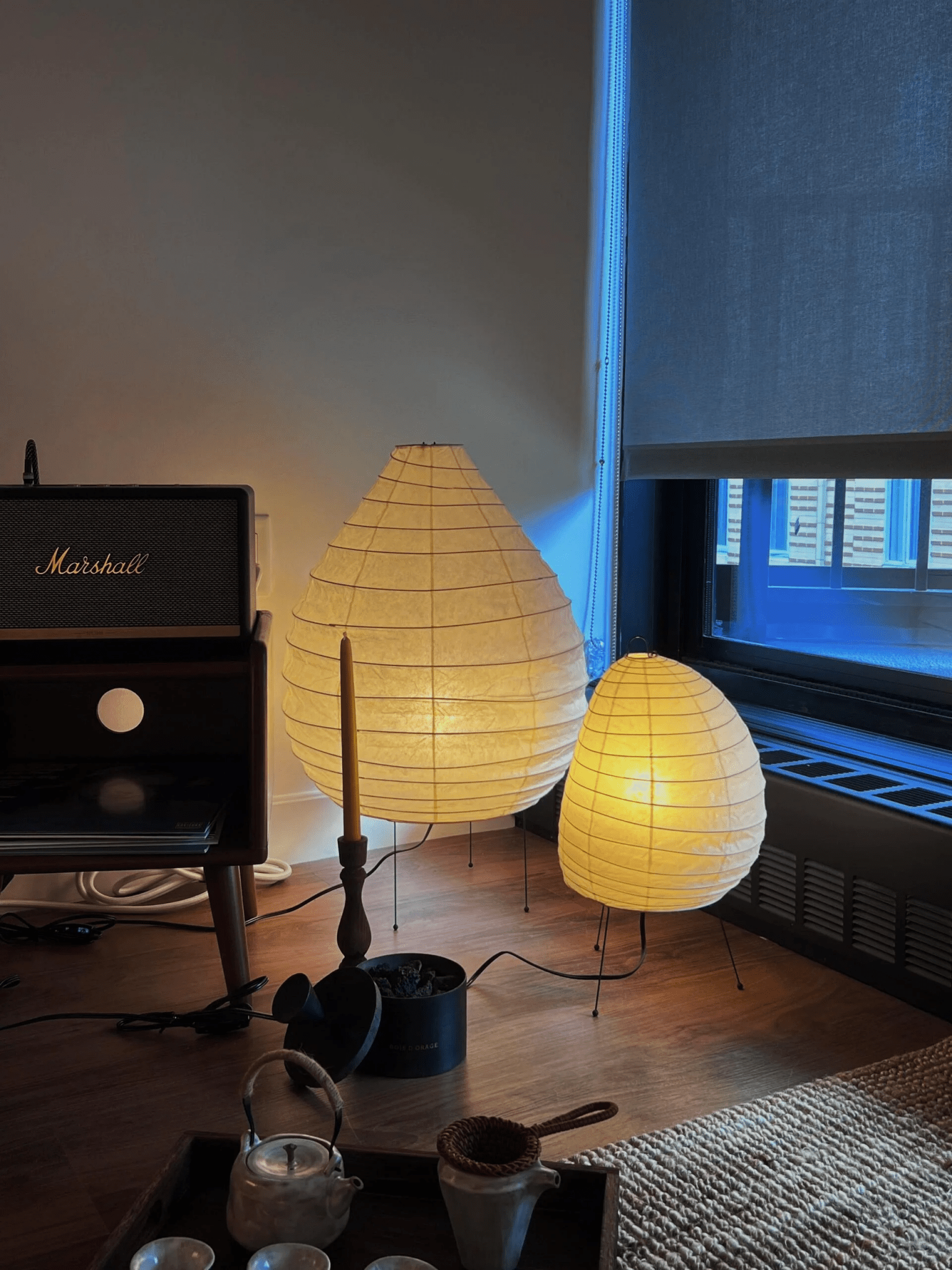 Moriha Rice Paper Lantern Floor Lamp