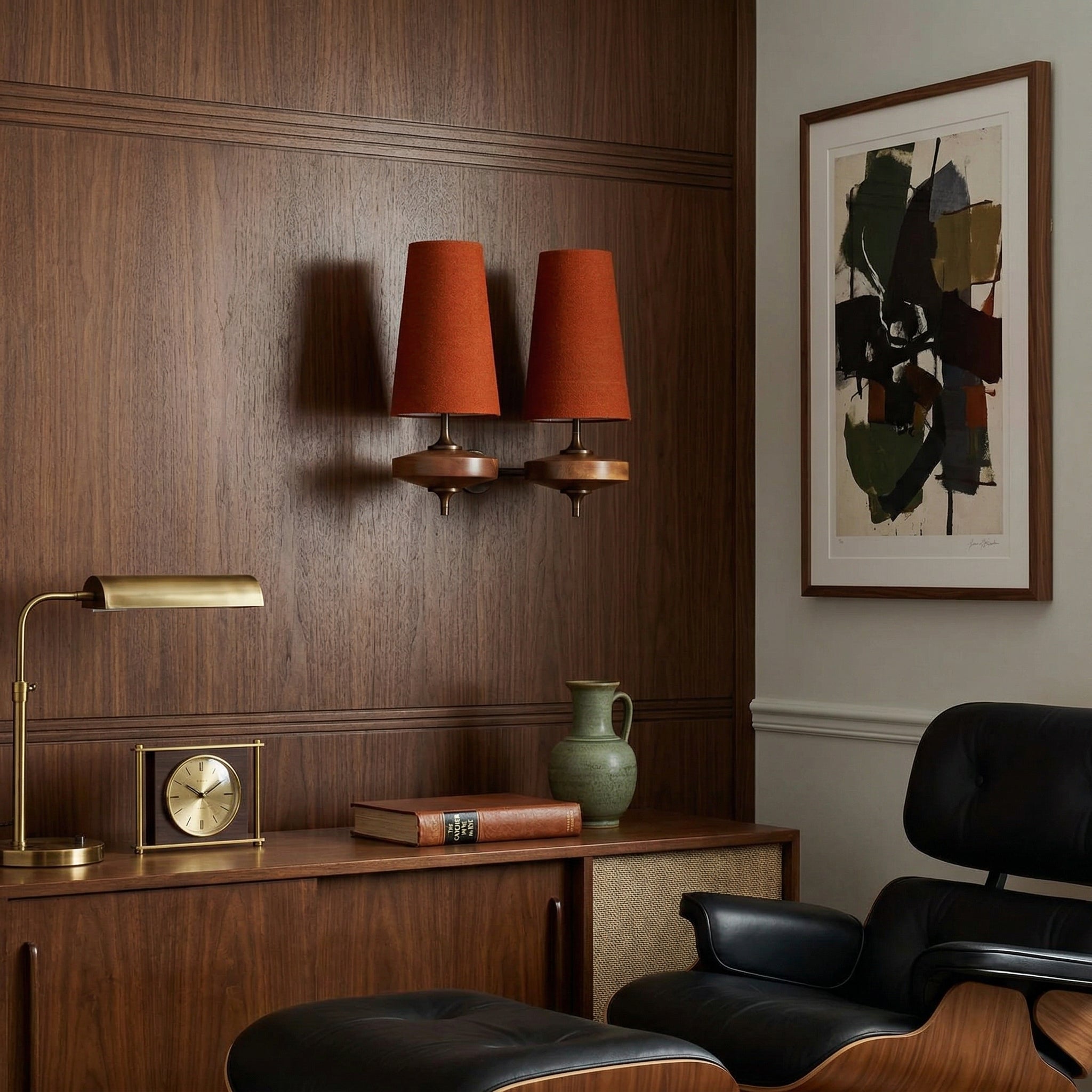 Nerava Walnut Boucle Wall Sconce
