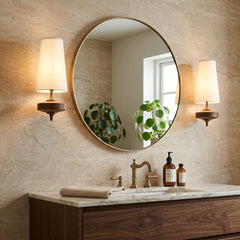 Nerava Walnut Boucle Wall Sconce