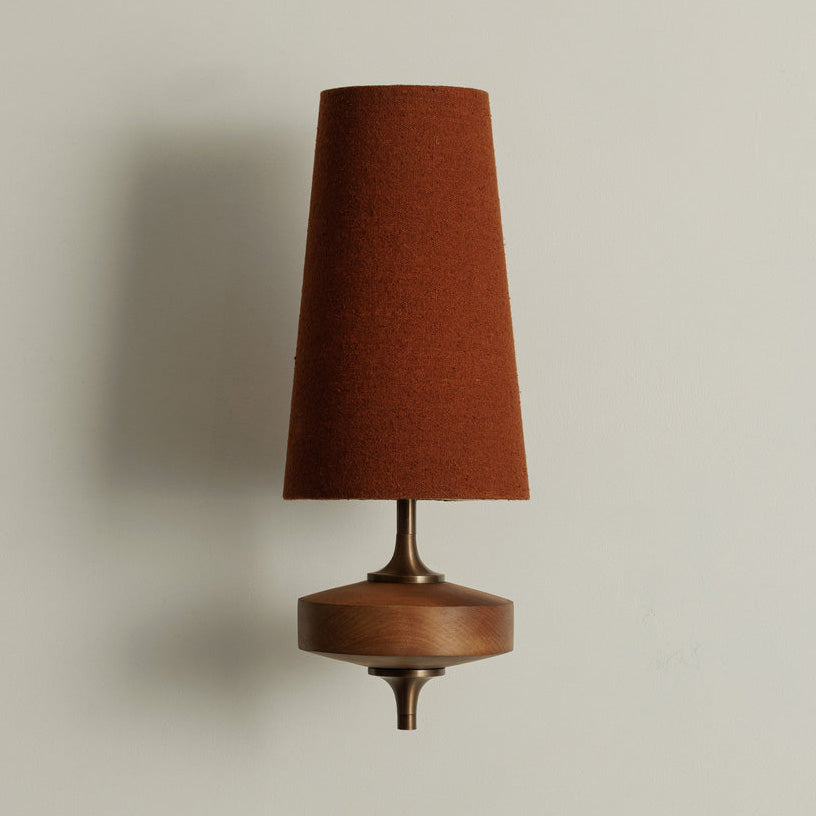 Nerava Walnut Boucle Wall Sconce