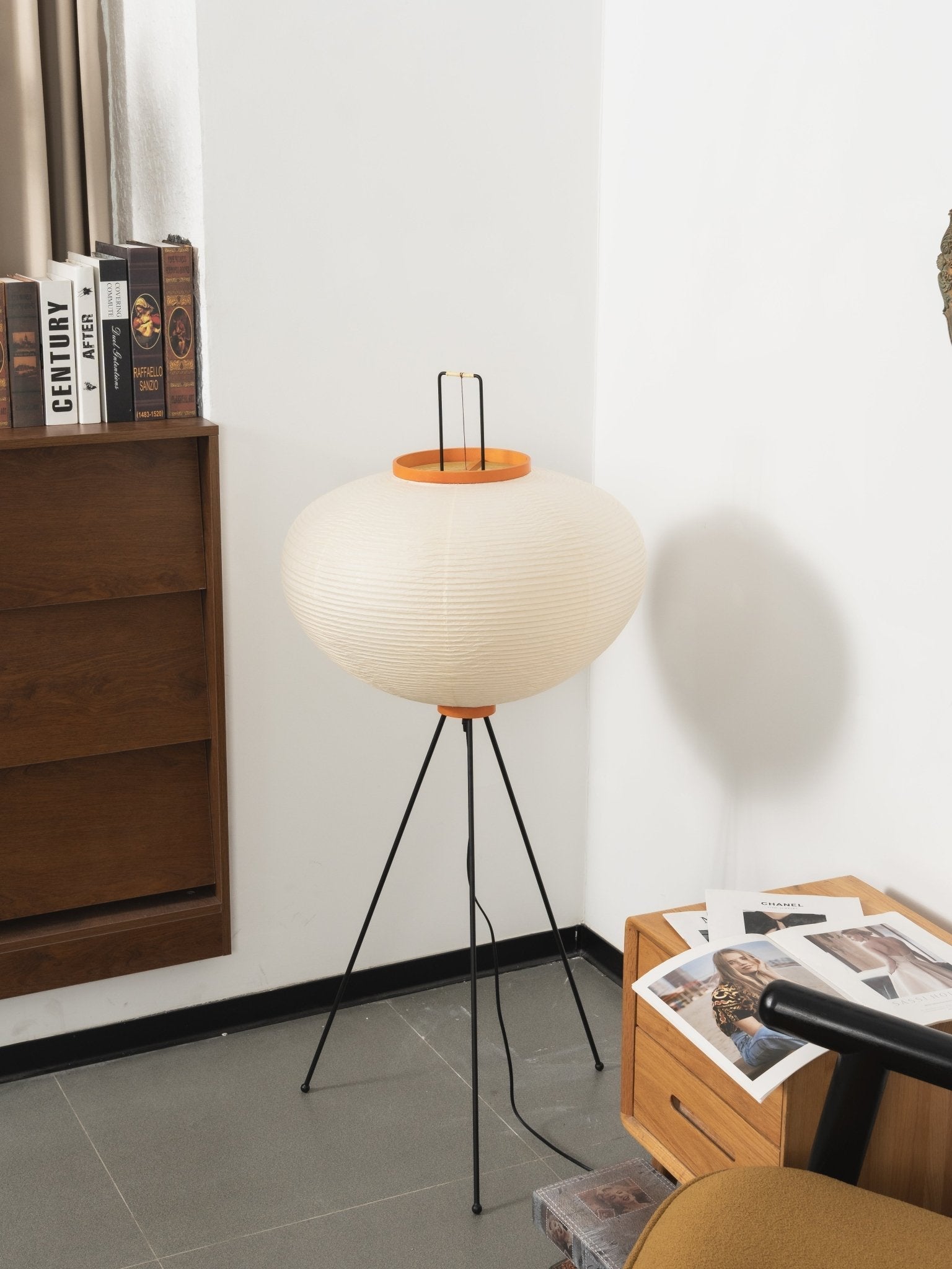 Nubira Mulberry Paper Sculptural Floor Lamp