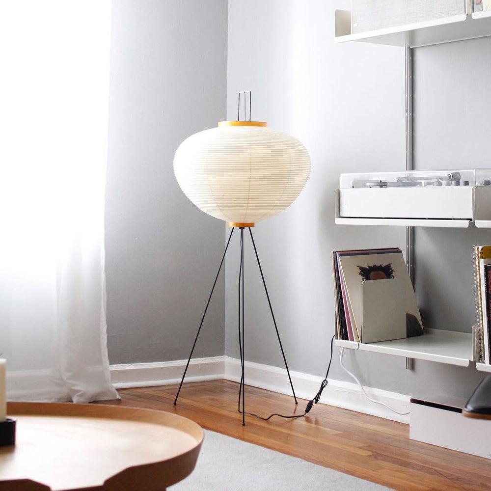 Nubira Mulberry Paper Sculptural Floor Lamp
