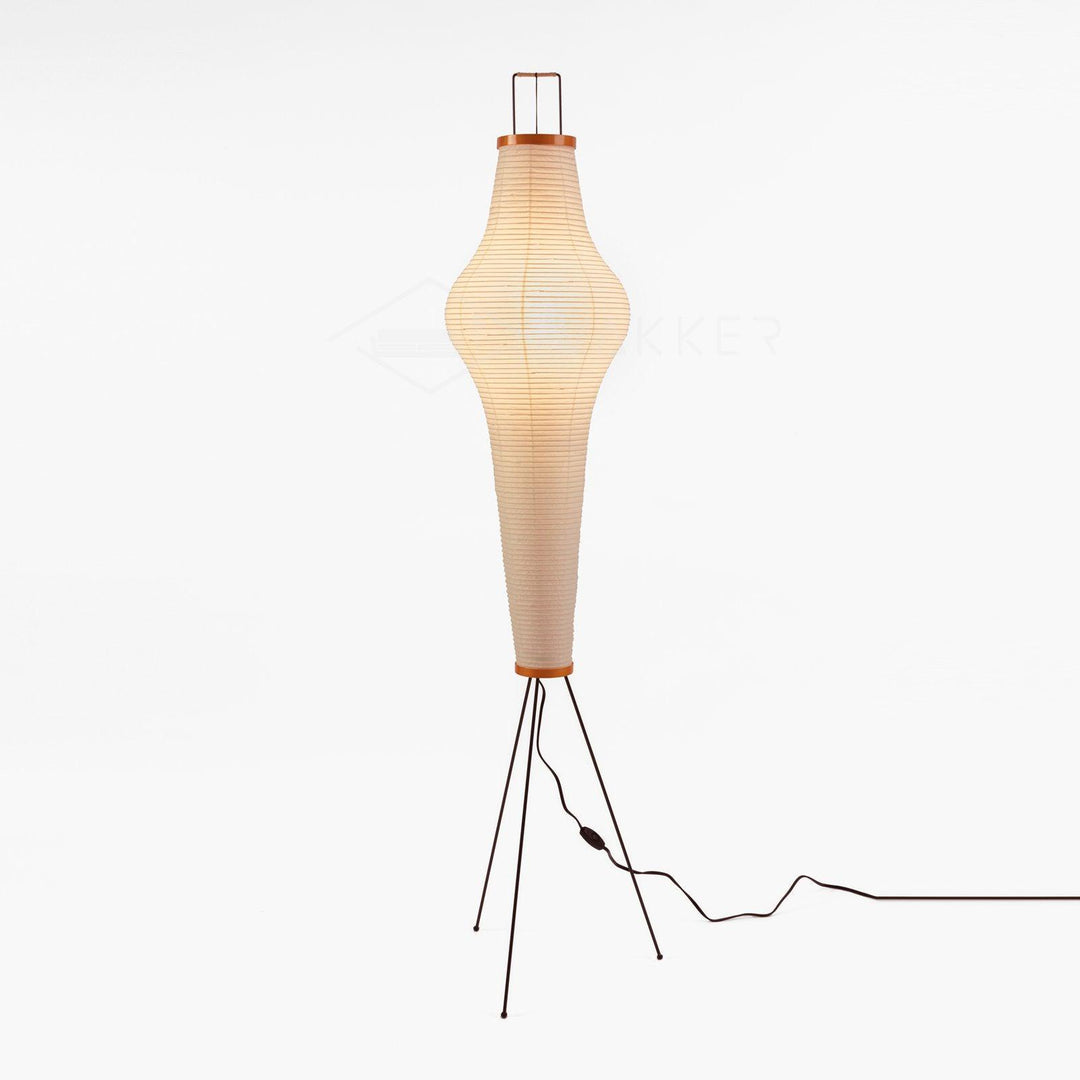 Nubira Mulberry Paper Sculptural Floor Lamp