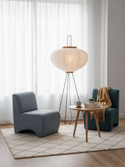 Nubira Mulberry Paper Sculptural Floor Lamp