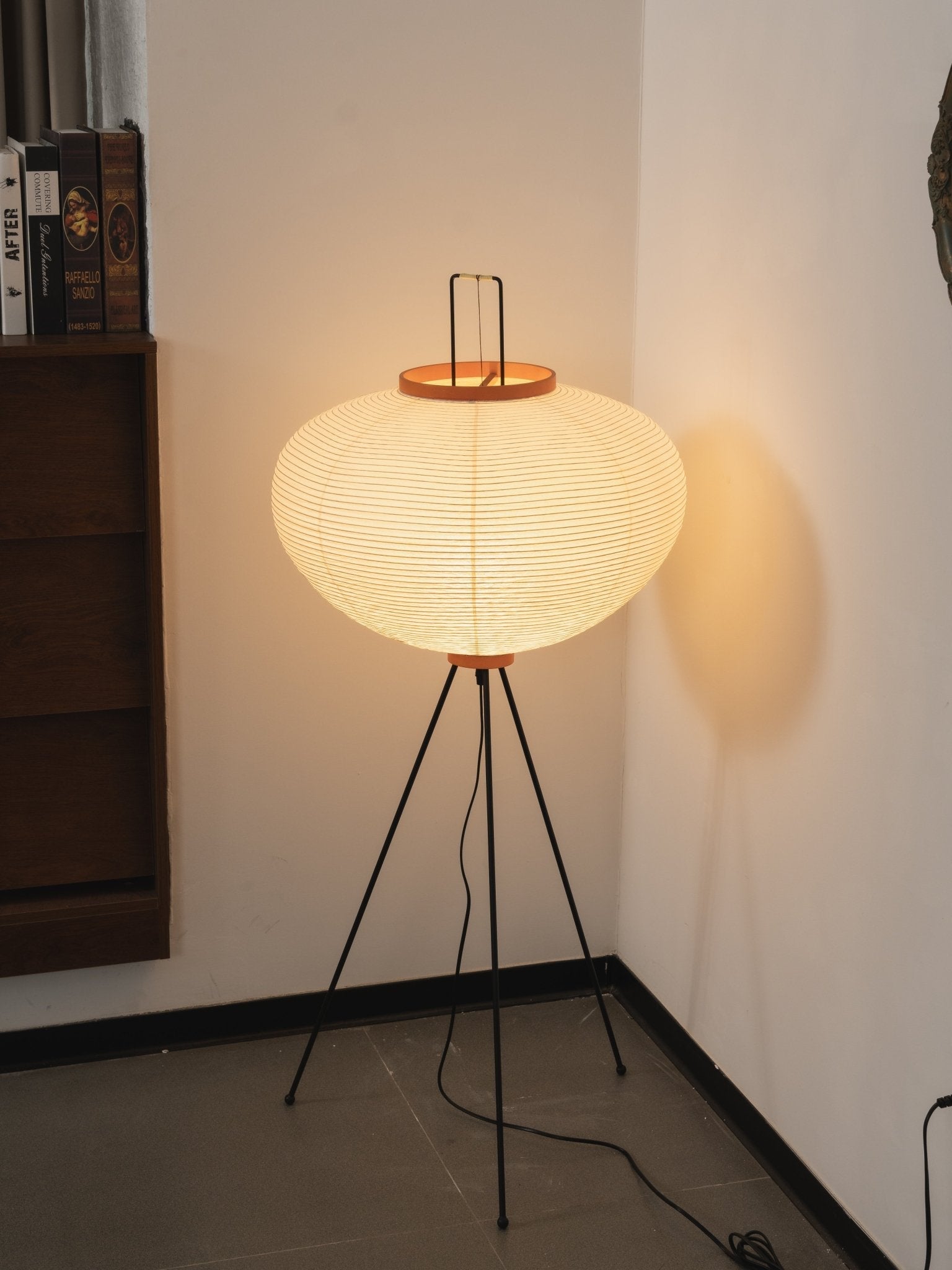Nubira Mulberry Paper Sculptural Floor Lamp