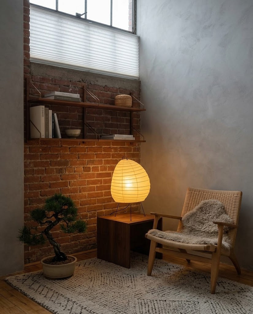 Nuvella Rice Paper Table Lamp
