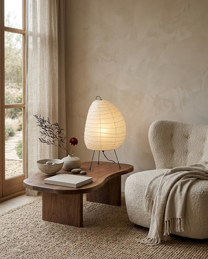 Nuvella Rice Paper Table Lamp