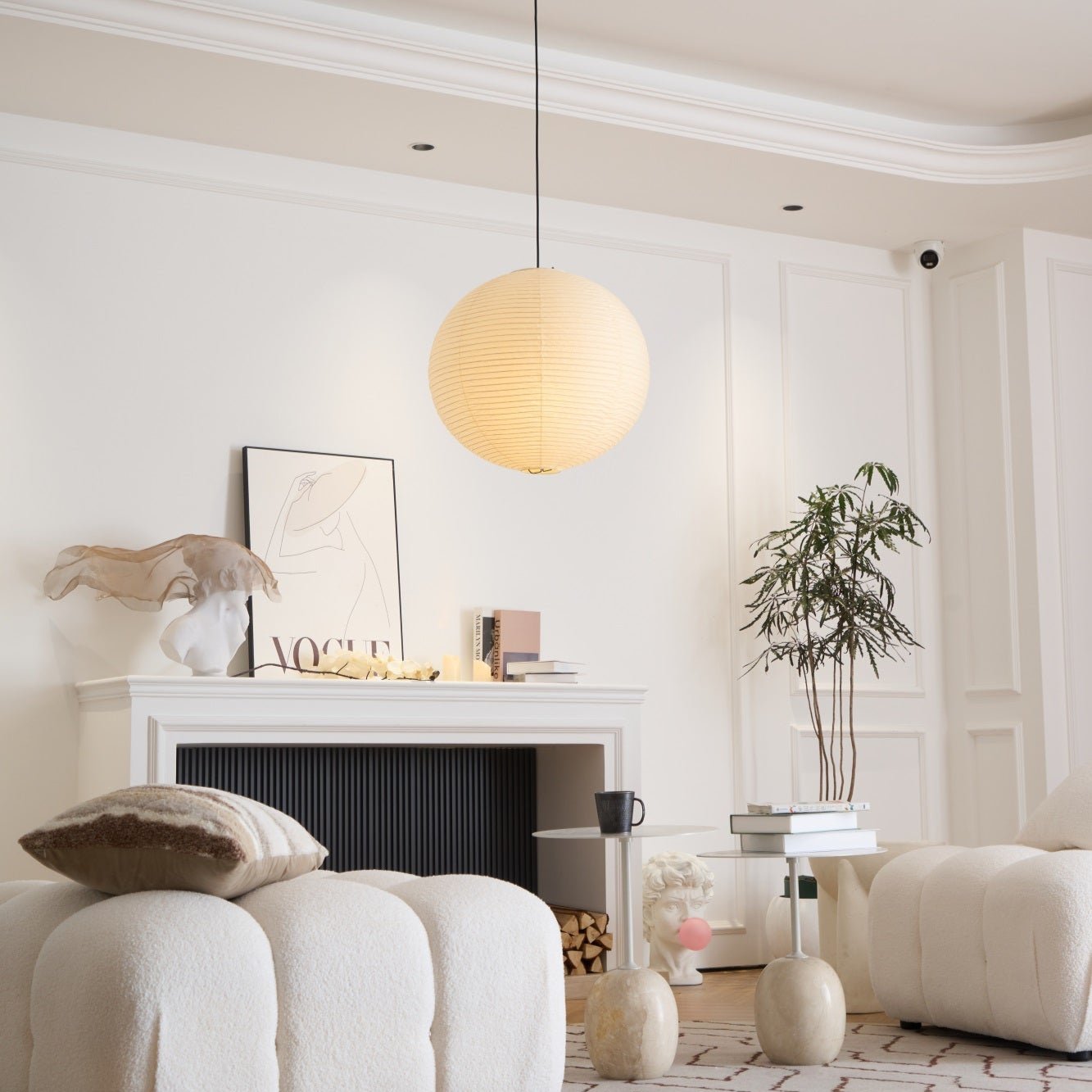 Suspension globe en papier Nuvora