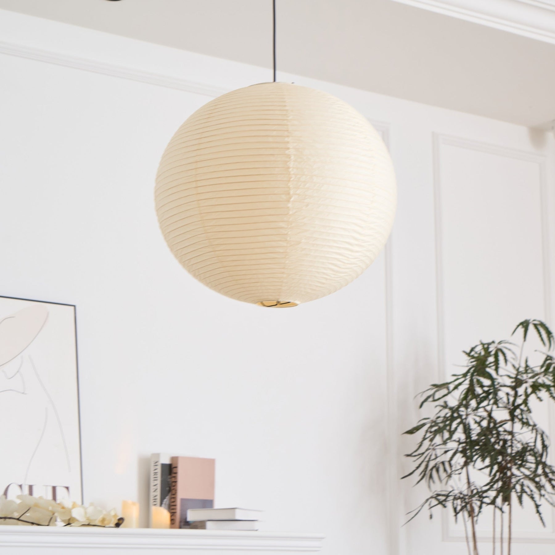 Suspension globe en papier Nuvora