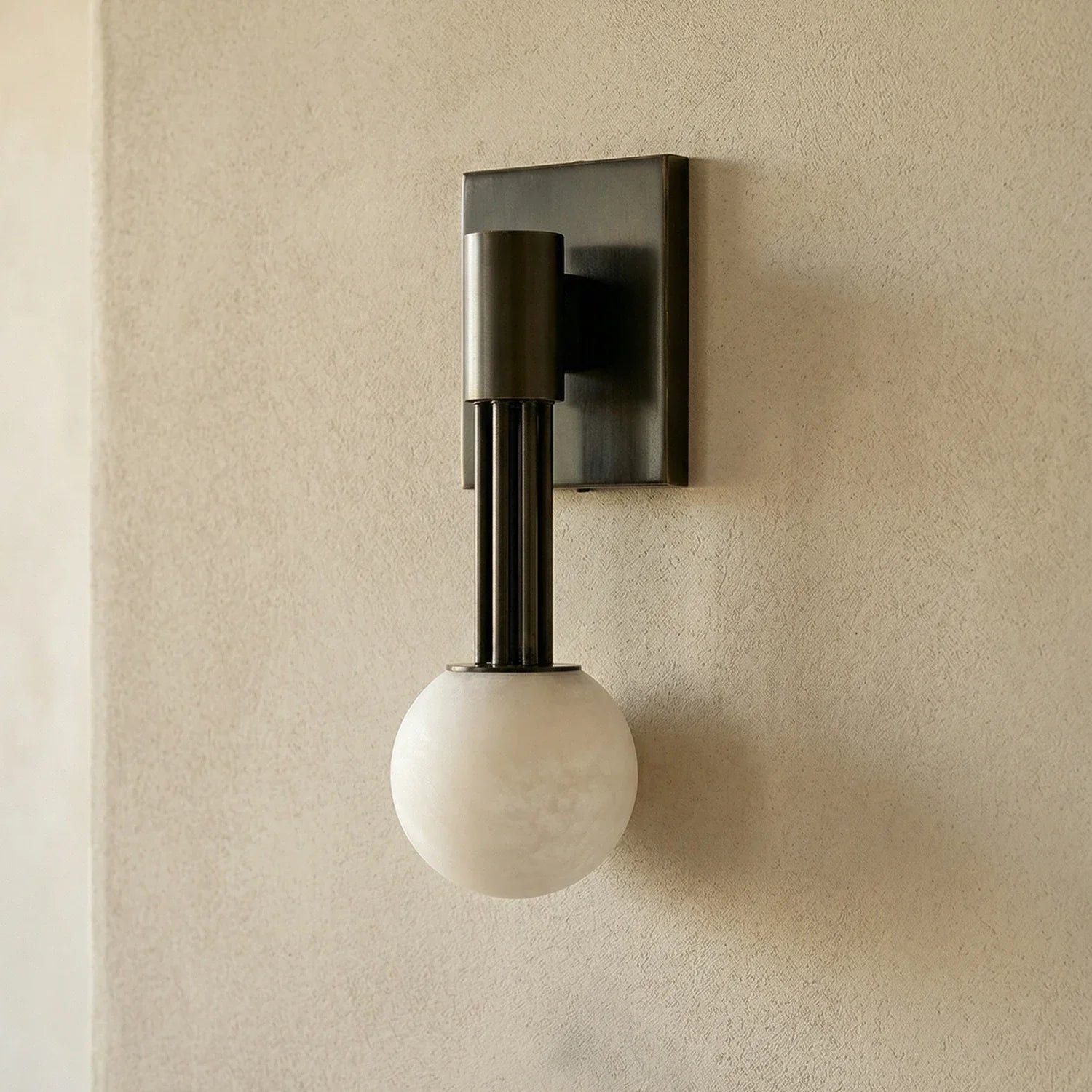 Obra Spherical Alabaster Wall Lamp