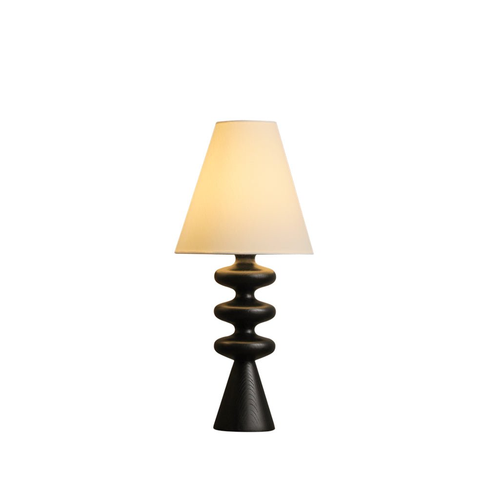 Ondelle Carved Wood Table Lamp