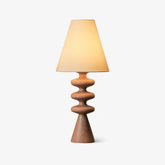 Ondelle Carved Wood Table Lamp