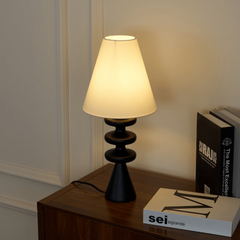 Ondelle Carved Wood Table Lamp