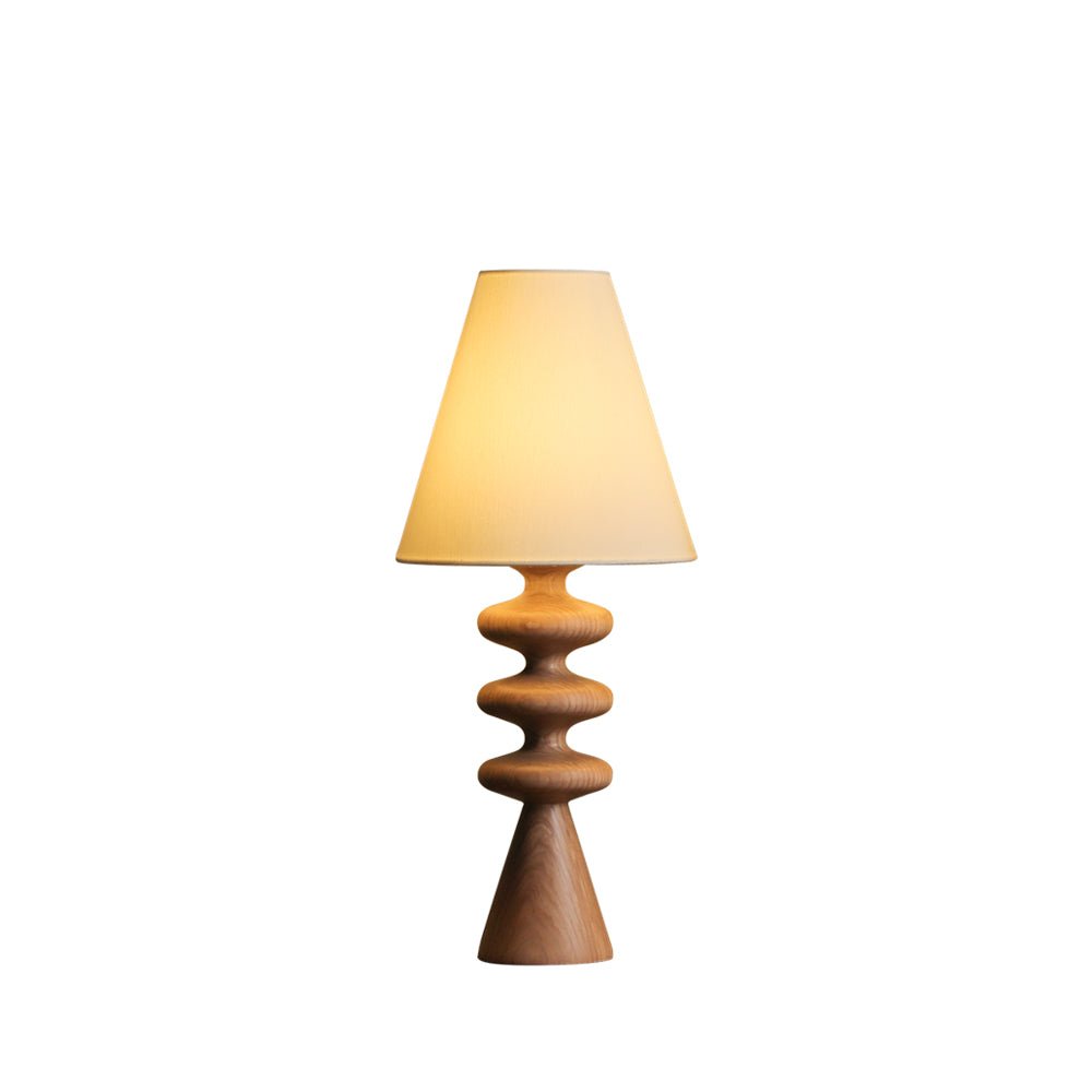 Ondelle Carved Wood Table Lamp