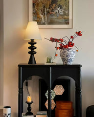 Ondelle Carved Wood Table Lamp