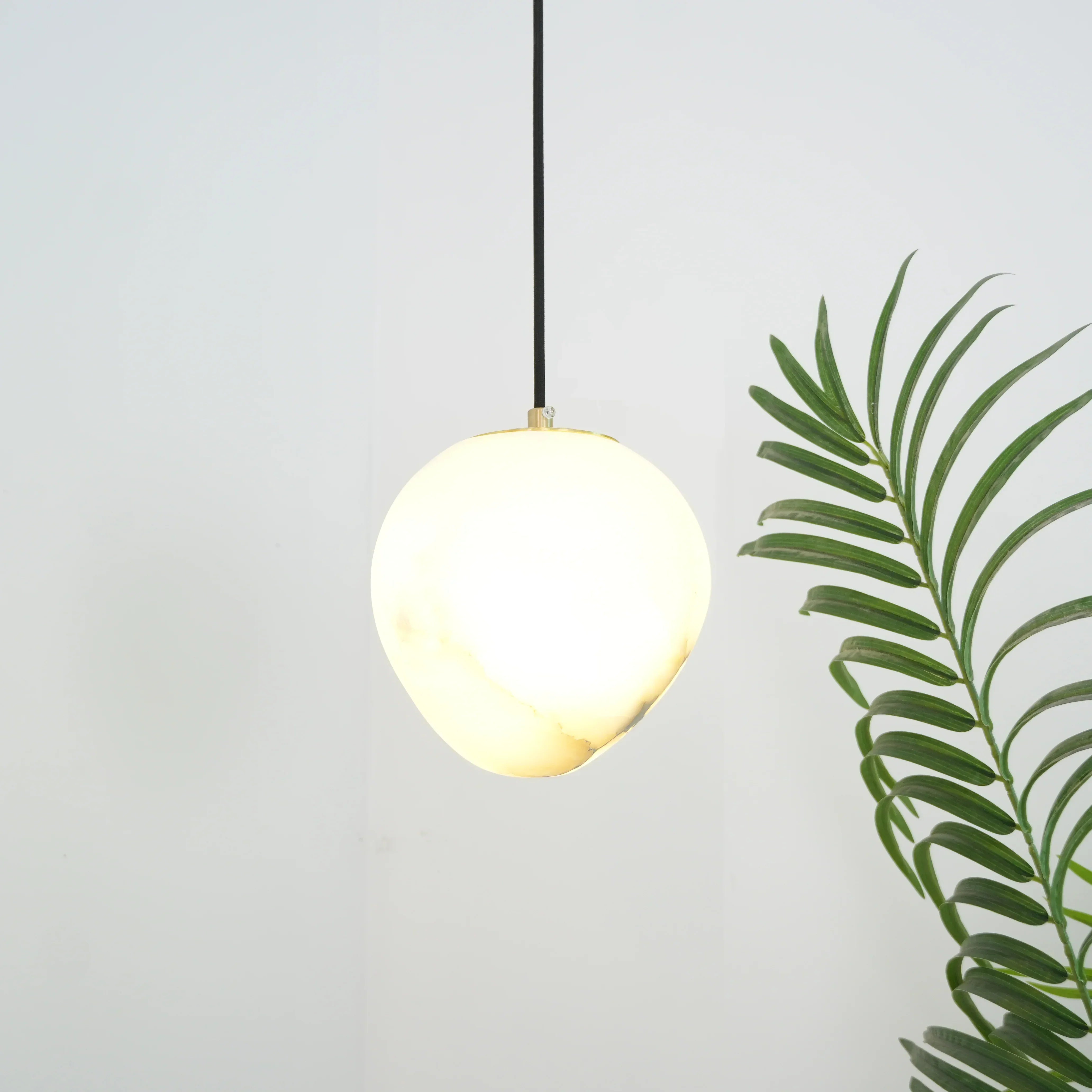 Orelisse Alabaster Pebble Pendant Light