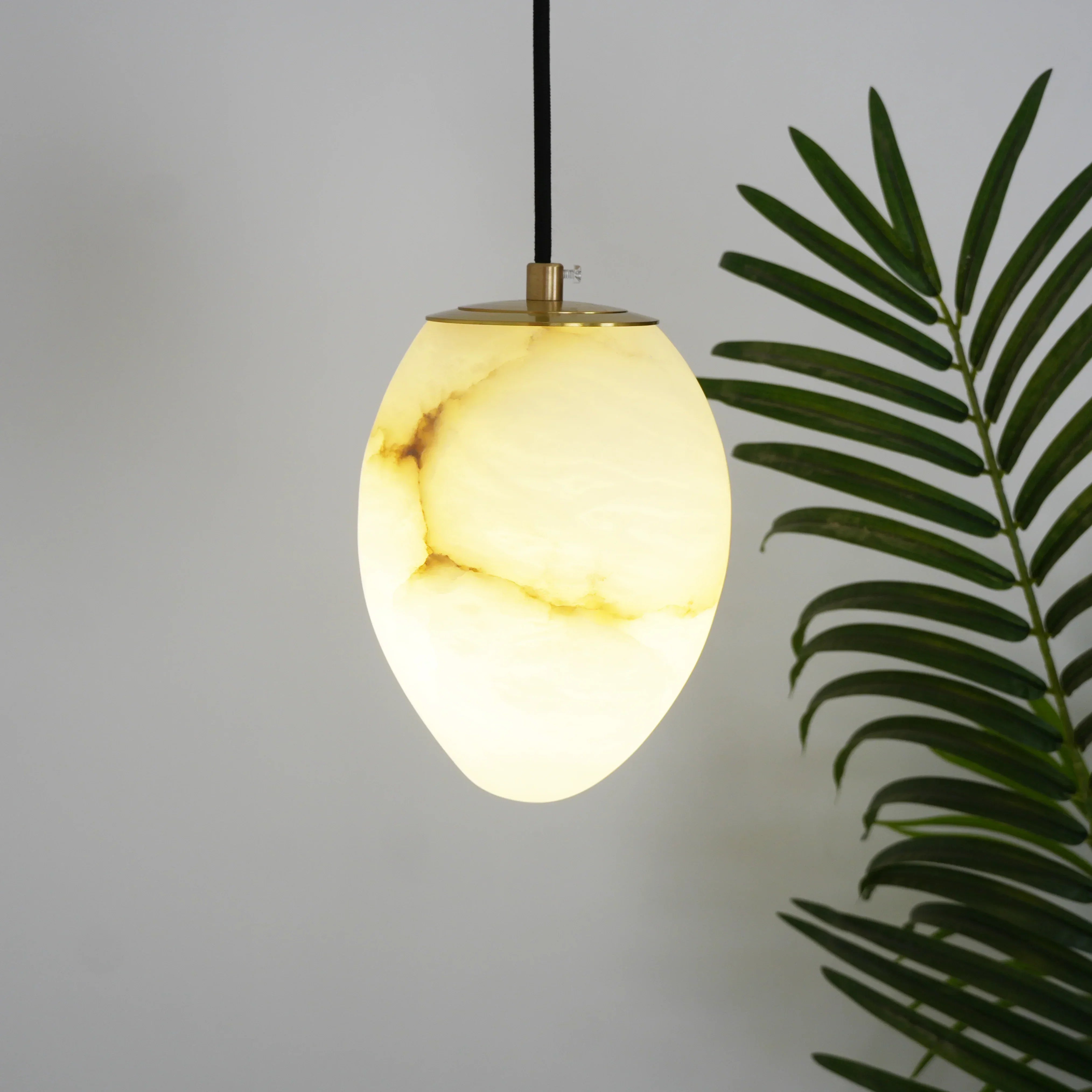 Orelisse Alabaster Pebble Pendant Light