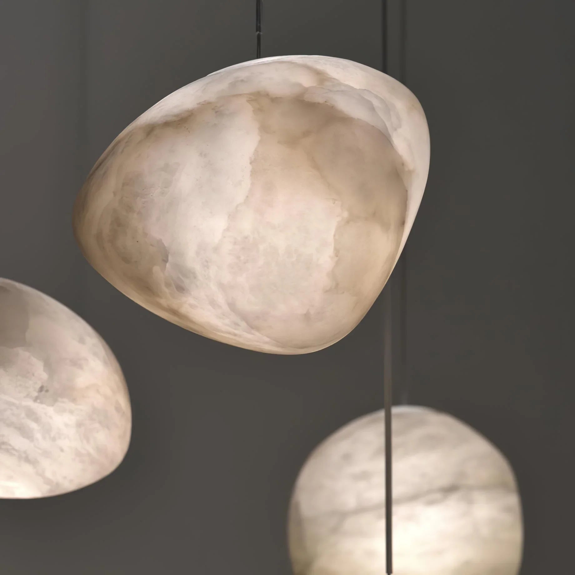 Orelisse Alabaster Pebble Pendant Light