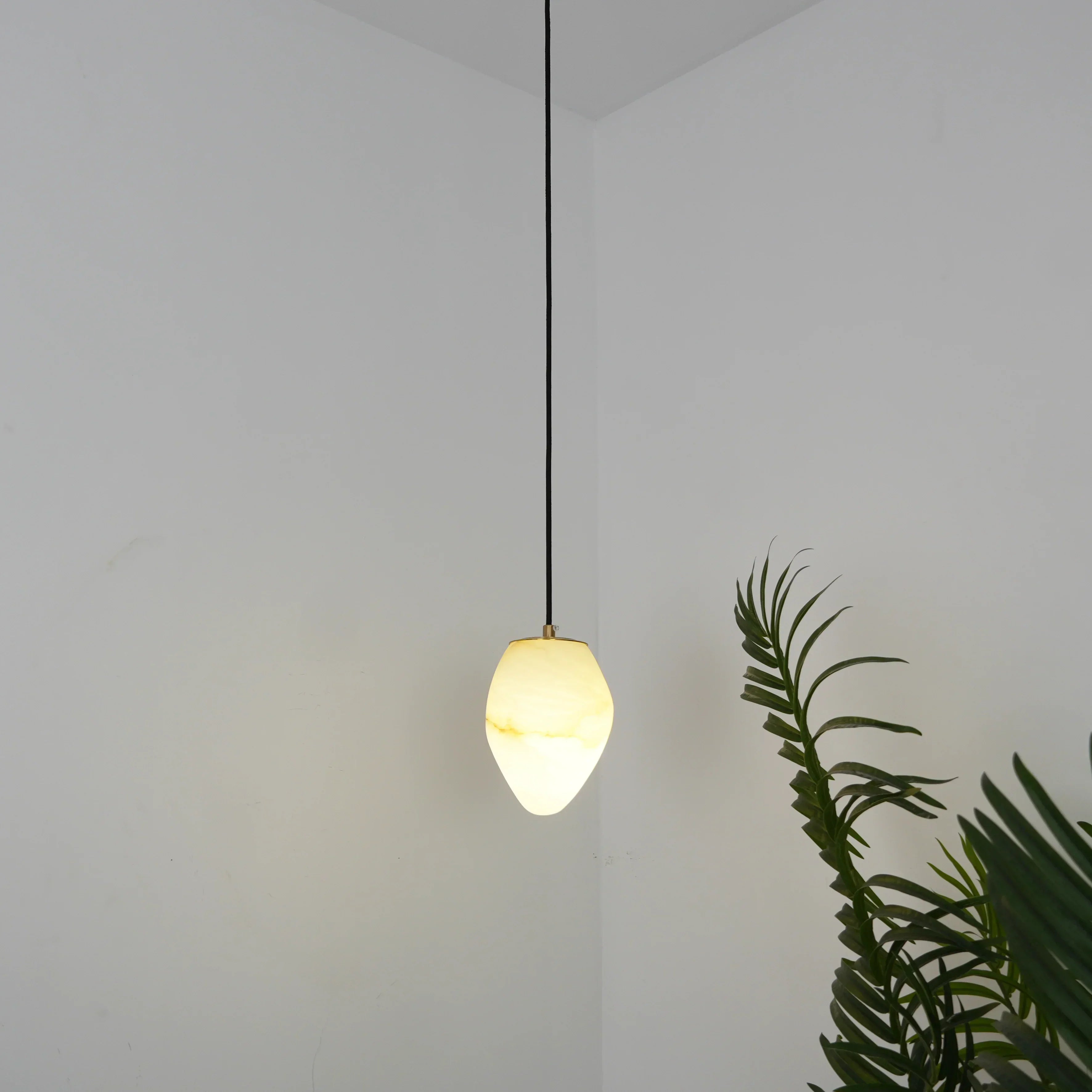 Orelisse Alabaster Pebble Pendant Light