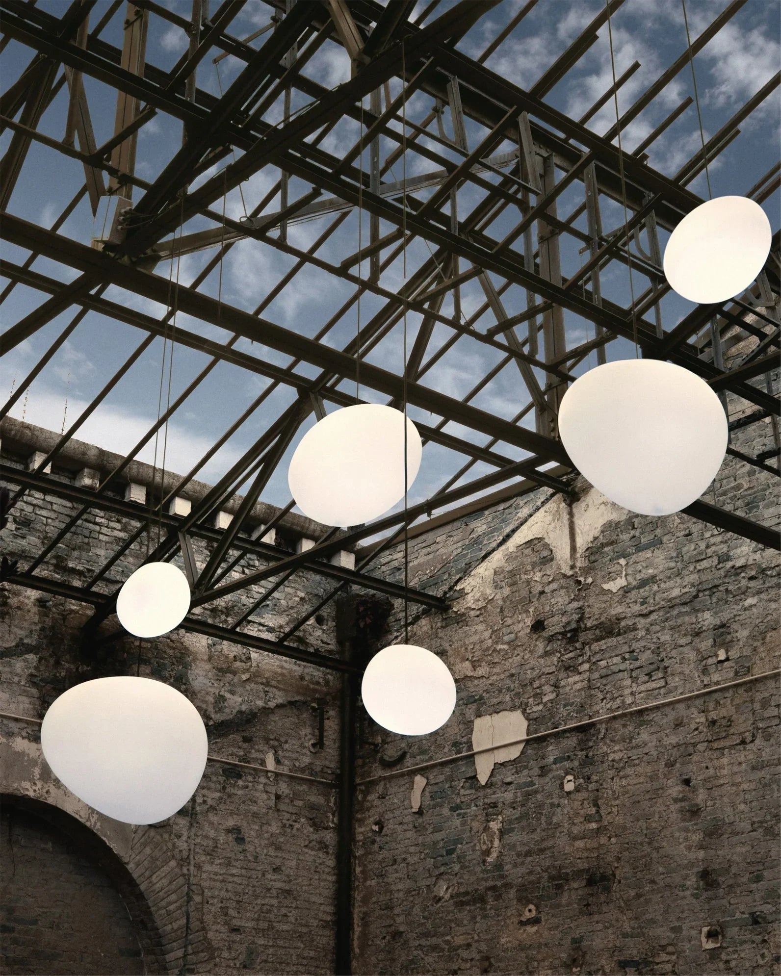 Orelisse Alabaster Pebble Pendant Light