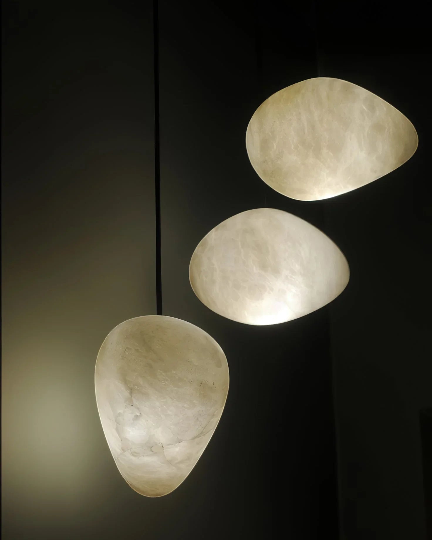 Orelisse Alabaster Pebble Pendant Light