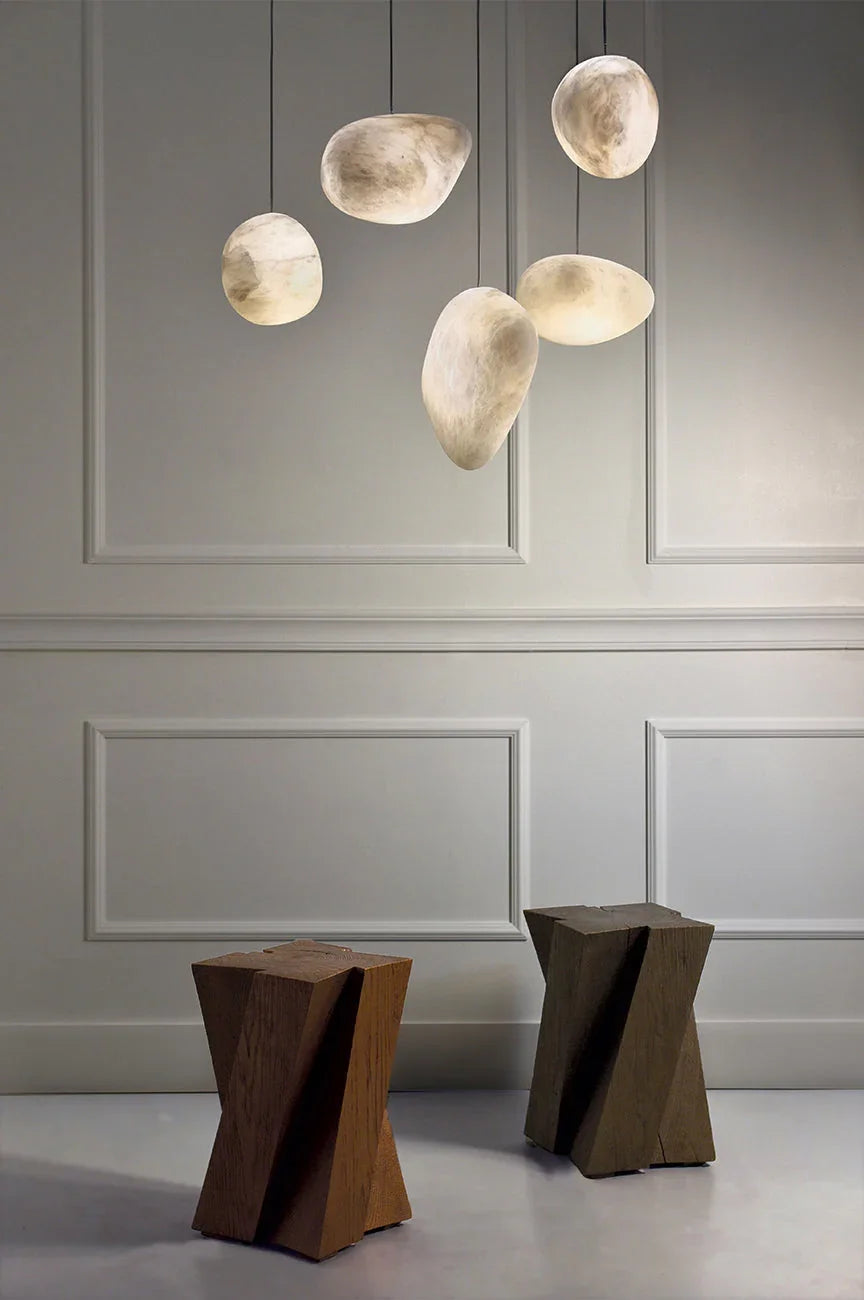 Orelisse Alabaster Pebble Pendant Light