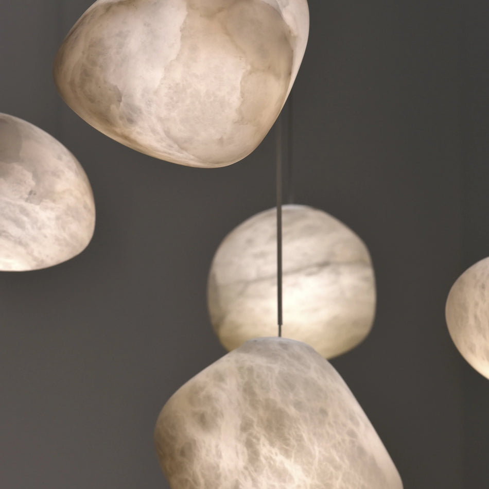 Orelisse Alabaster Pebble Pendant Light