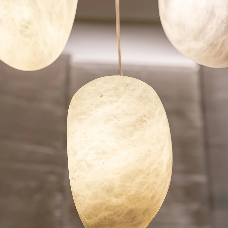 Orelisse Alabaster Pebble Pendant Light