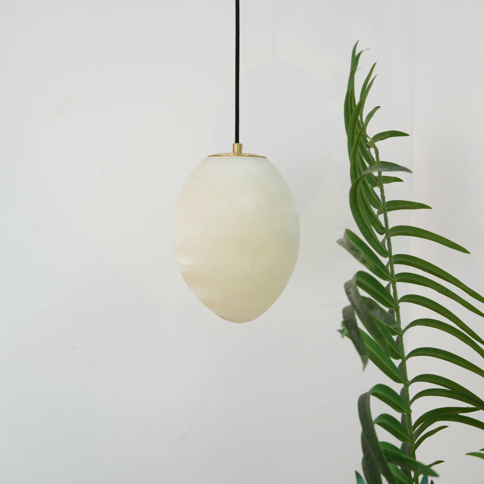 Orelisse Alabaster Pebble Pendant Light