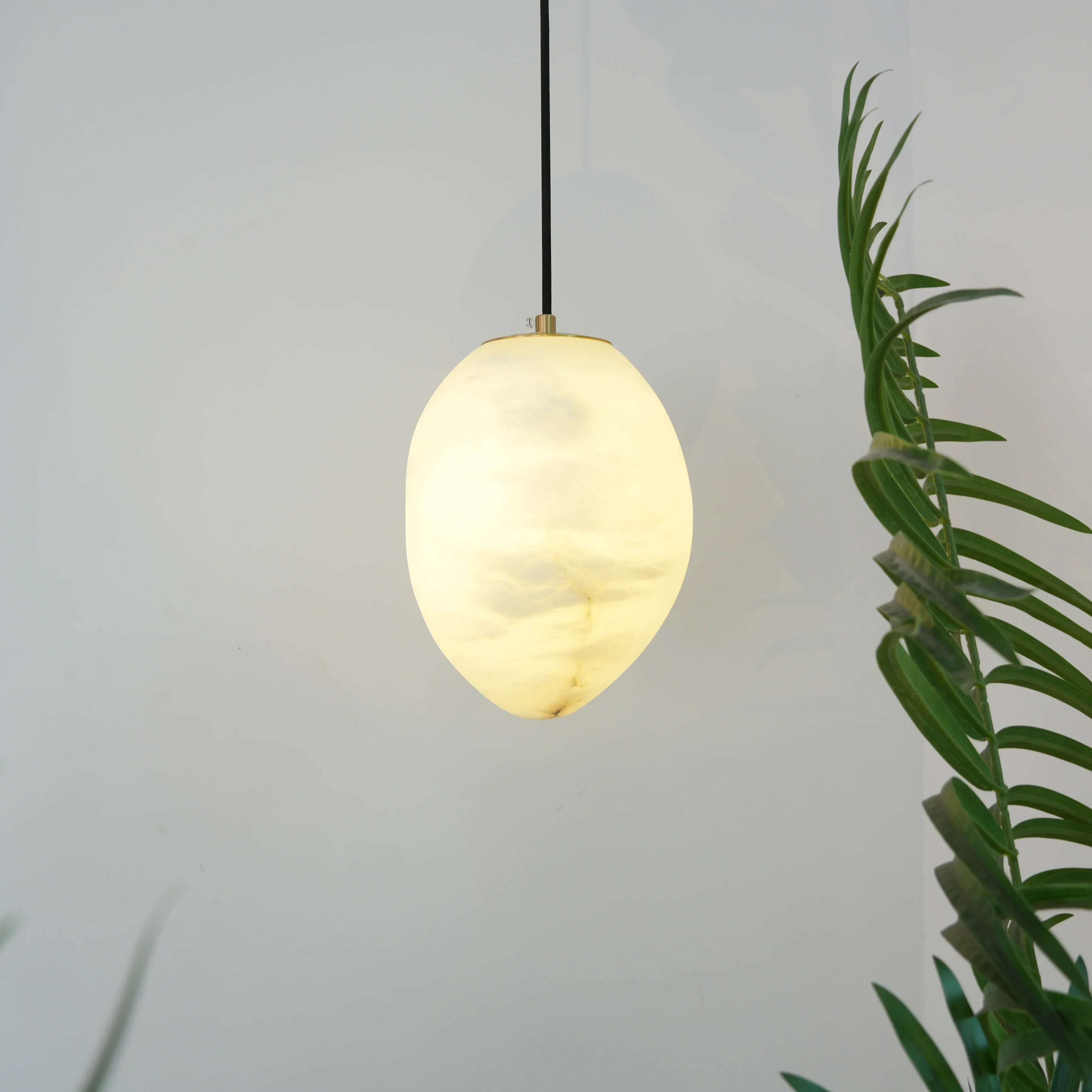 Orelisse Alabaster Pebble Pendant Light