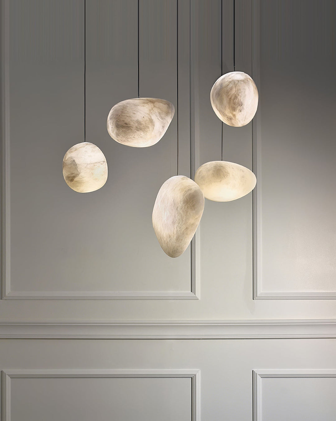Orelisse Alabaster Pebble Pendant Light