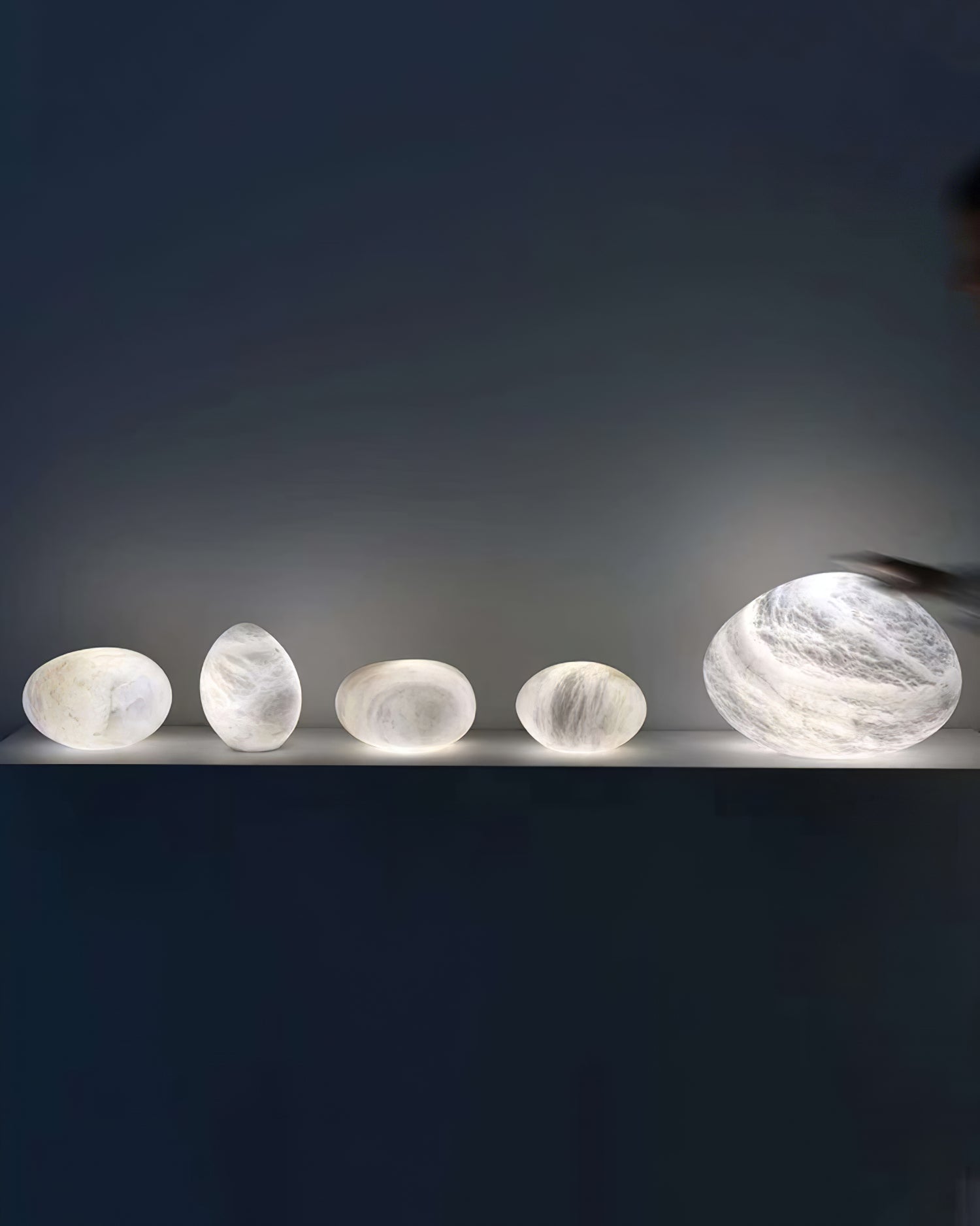 Orelisse Alabaster Pebble Pendant Light