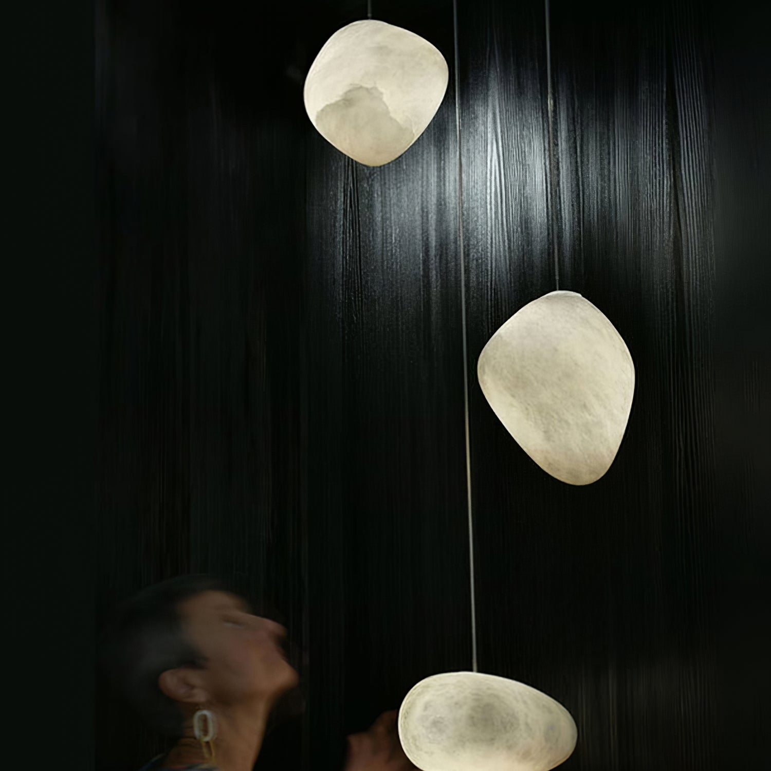 Orelisse Alabaster Pebble Pendant Light
