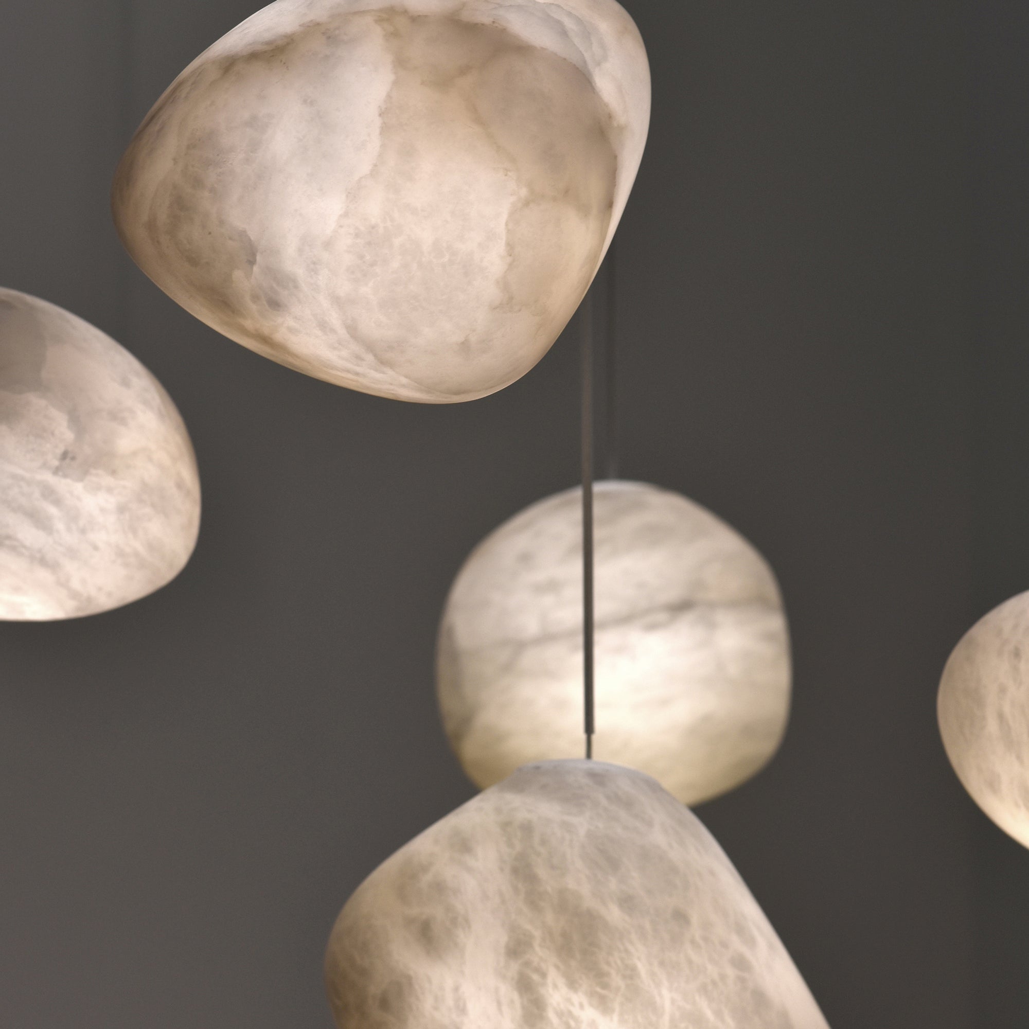 Orelisse Alabaster Pebble Pendant Light