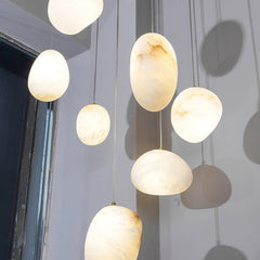 Orelisse Alabaster Pebble Pendant Light