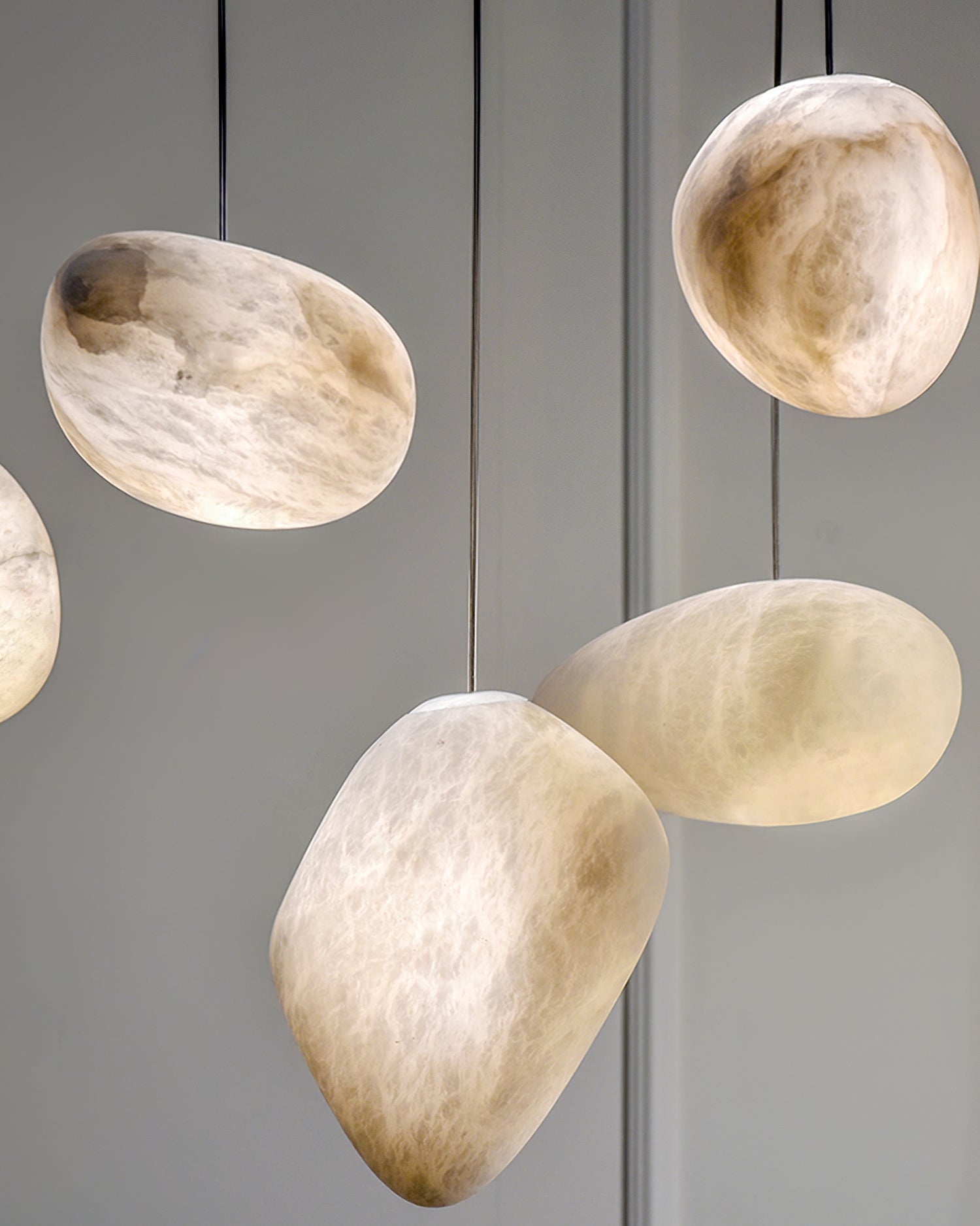 Orelisse Alabaster Pebble Pendant Light