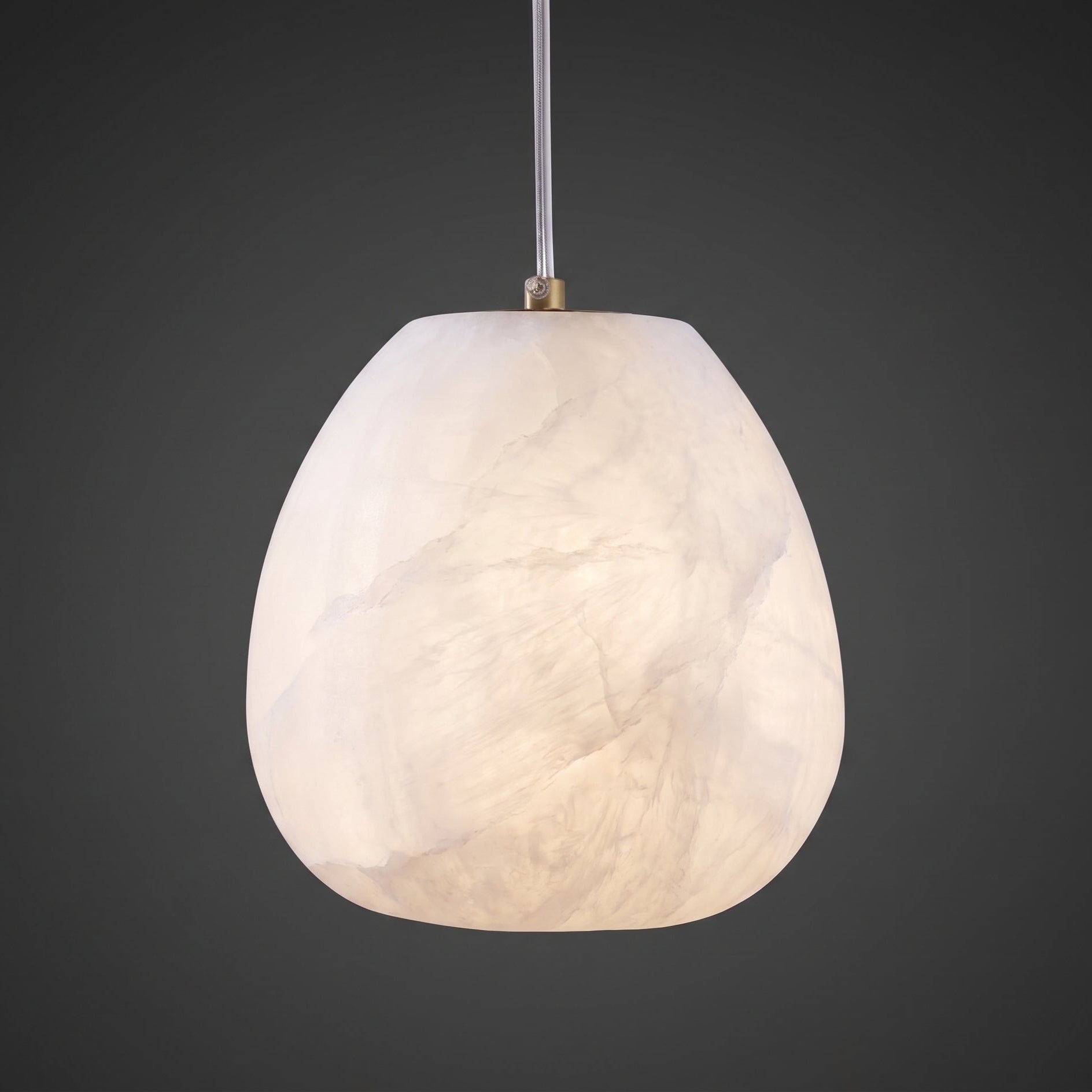 Orelisse Alabaster Pebble Pendant Light