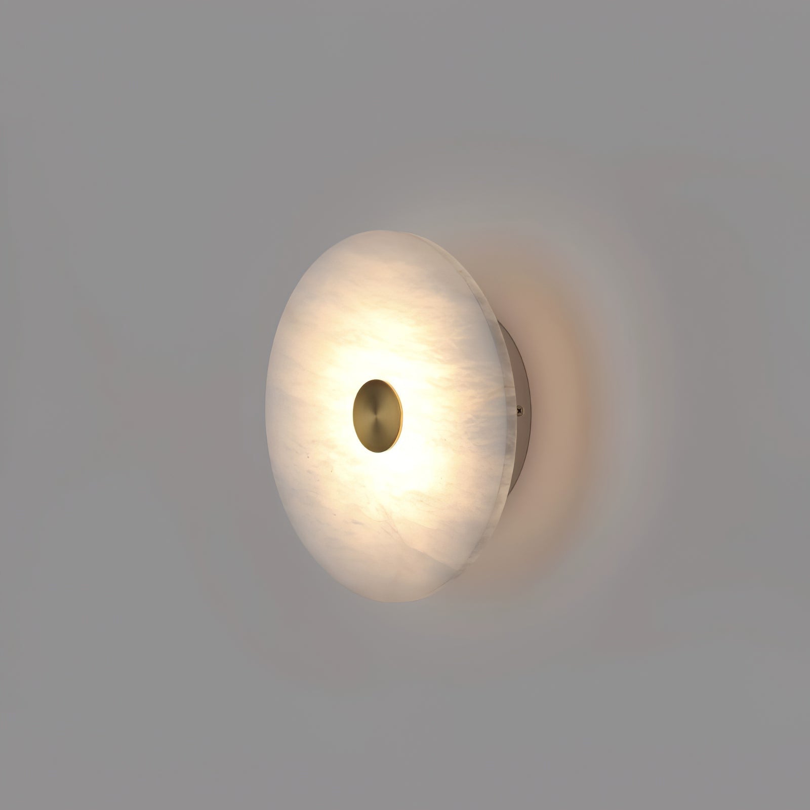 Orlena Alabaster Disc Wall Light